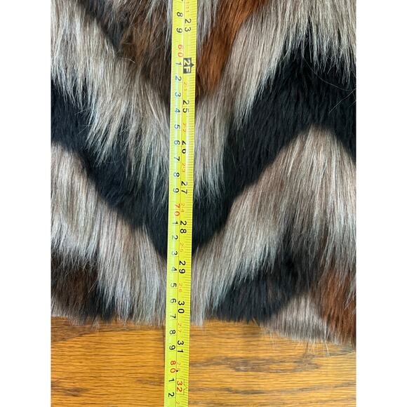 Amuse Society Faux Fur Chevron Jacket – Size XS - Picture 11 of 14